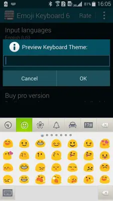 Emoji Keyboard 6 android App screenshot 0